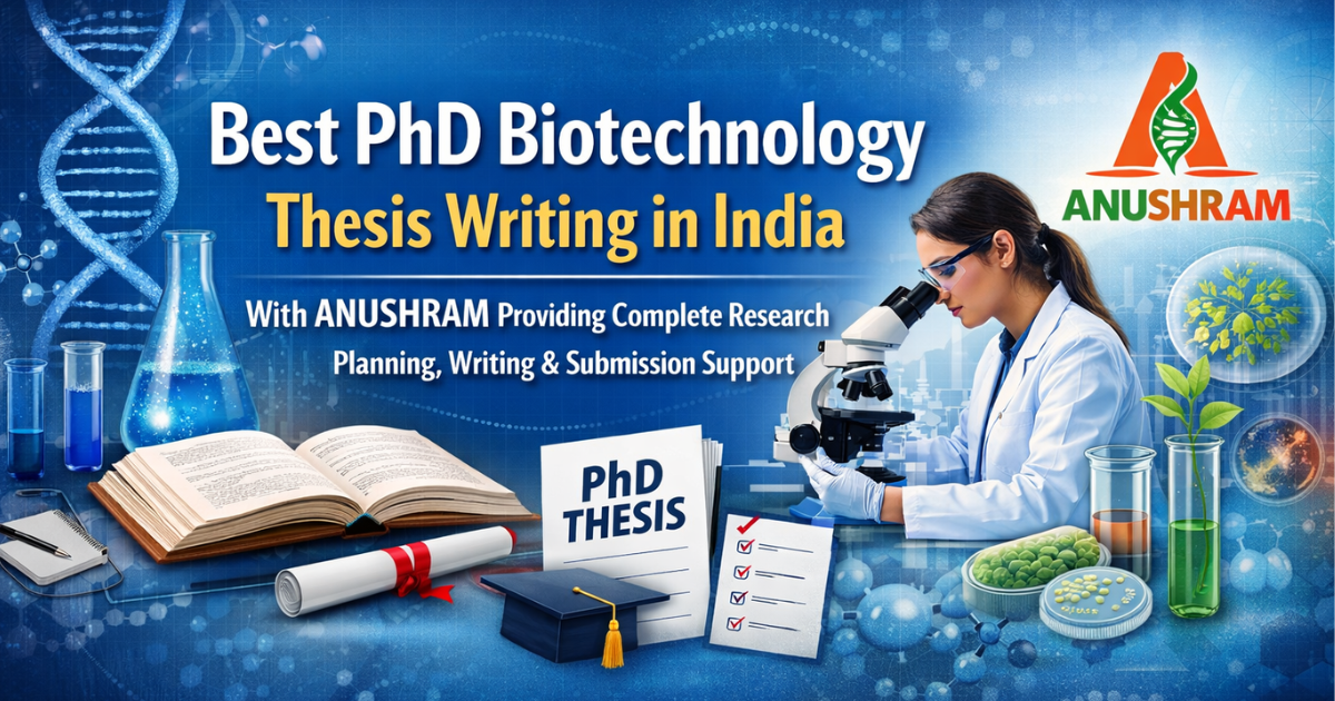 Best PhD biotechnology thesis writing in India with ANUSHRAM providing ...