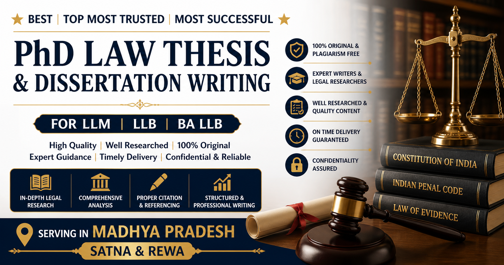 Best Top Most Trusted Most Successful PhD Law Thesis and Dissertation ...