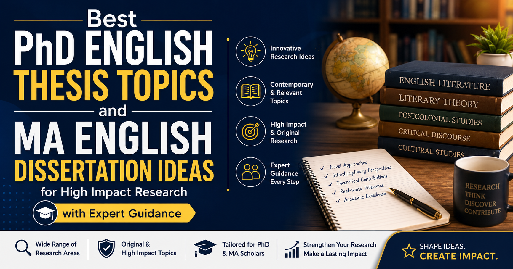 Best PhD English Thesis Topics and MA English Dissertation Ideas for ...