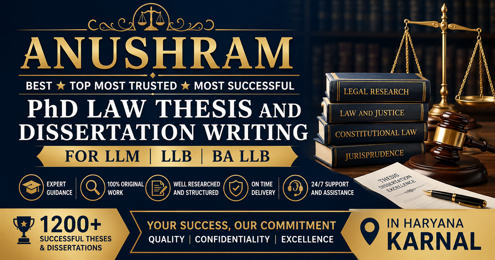 Anushram Best Top Most Trusted Most Successful PhD Law Thesis and ...