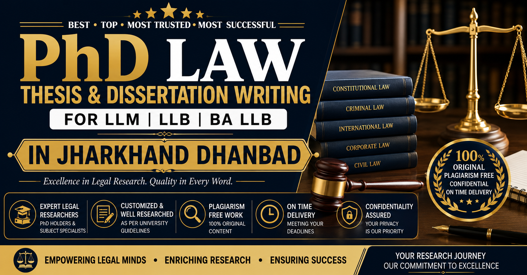 Best Top Most Trusted Most Successful PhD Law Thesis and Dissertation ...