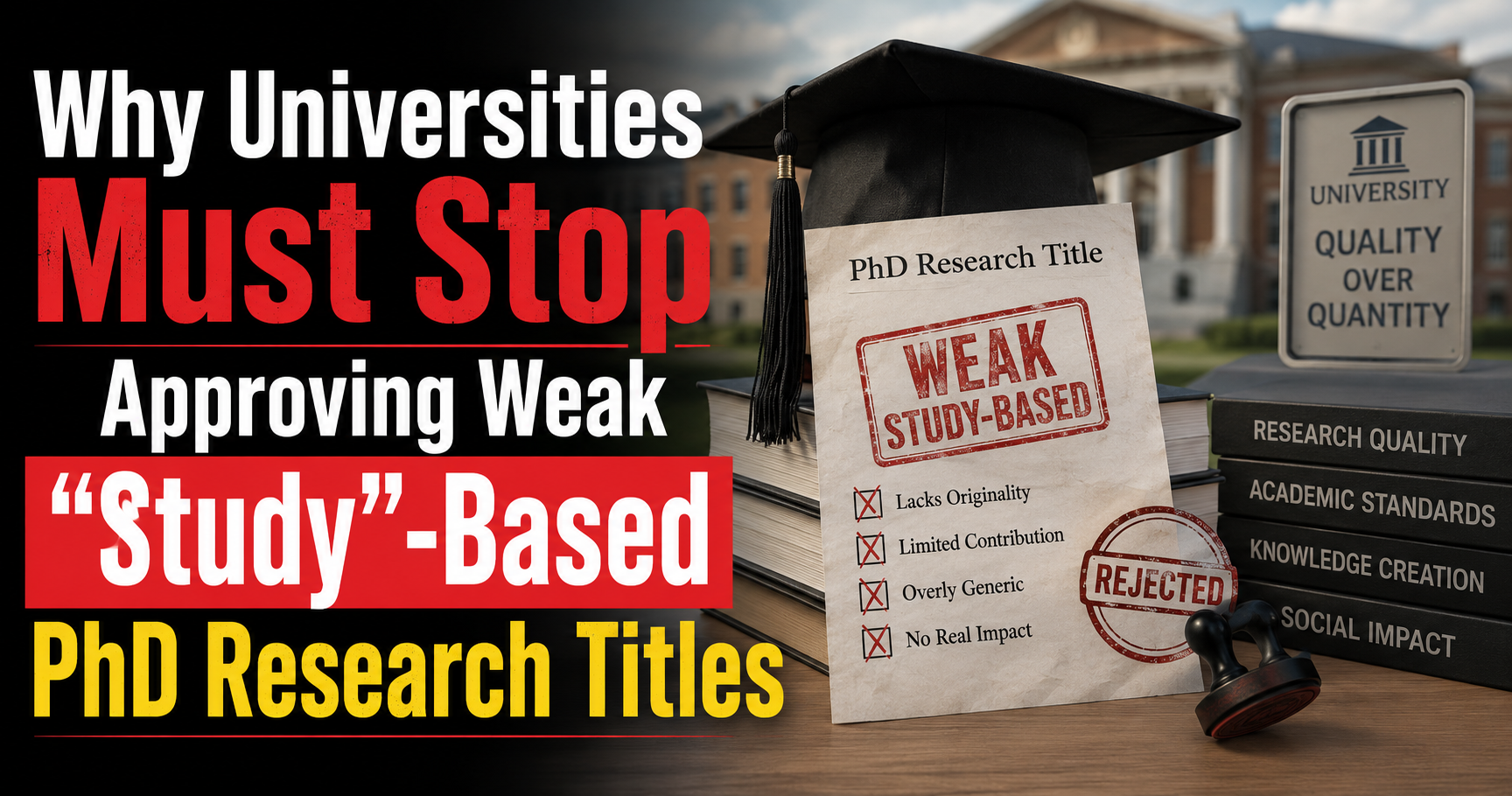 Why Universities Must Stop Approving Weak “Study”-Based PhD Research Titles